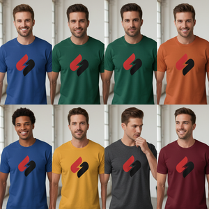 T-shirt décontracté pour homme, logo personnalisé, coton, manches courtes, léger, confortable - Product Image 5