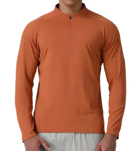<b>Men's</b> Outdoor Fitness Running Casual long sleeve T-<b>Shirt</b> 100% Cotton Quick-Dry Long Sleeve Slim Fit Solid Color <b>Pocket</b> Knitted - Product Image 6