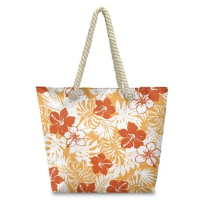 กระเป๋าถือสตรีลายโพลินีเซียฮิบิสคัส POD Dropship กระเป๋าชายหาดคลาสสิกสำหรับสุภาพสตรี - Product Image 4