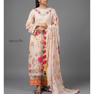 Ensemble de 3 pièces pour femmes, shalwar kameez dupatta, vêtements de fête, shalwar kameez brodé pour femmes, ensemble de 3 pièces - Product Image 1
