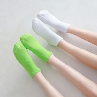 Chaussettes de compression montantes sans couture pour hommes avec logo personnalisé, antidérapantes, pour yoga et décontractées, en mélange de coton pour l'automne