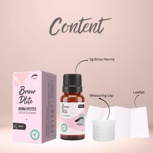 BROWDLITE Kits de Henné Naturel de Haute Qualité pour Sourcils, à Base de Minéraux, Résistants à la Transpiration et à l'Eau, Poudre Teintée Longue Durée - Product Image 2