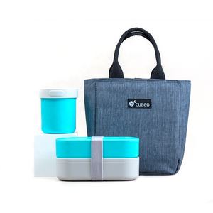 Boîte à lunch bento empilable 1-3L, hermétique, micro-ondable, écologique, en PP, facile à nettoyer, 100% scellée, alimentaire, double couche, pour la conservation des aliments - Product Image 2