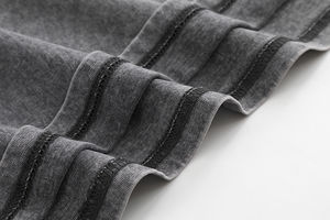 Camisetas de verano unisex de 210 g/m² con estampado vintage, de gran tamaño, negras, de alta calidad para hombre, envío directo desde almacén. - Product Image 3