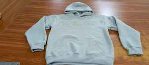 2026 Custom Embossed Hoodie <b>Men</b> Sweatsuit Oversized Heavyweight Cotton Drop Shoulder Hooded Sweatshirt <b>Men</b> Fashion Streetwear - Product Image 2