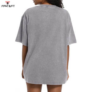 T-shirts surdimensionnés personnalisés 100 % coton pour femmes, motif plumes d'été, 210 g/m², design tricoté uni décontracté, impression par transfert thermique/sérigraphie - Product Image 4