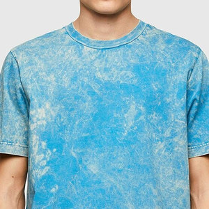 Camisetas de Alta Calidad para Hombre, Estilo Streetwear, Lavado Ácido, 100% Algodón, Corte Holgado, para Impresión Personalizada OEM - Product Image 5