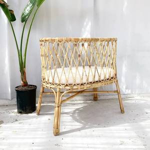 Cuna de bebé de ratán natural, cuna de madera ecológica, muebles para bebés, cuna de mimbre para niños pequeños, moisés. - Product Image 1
