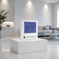 Thermostat numérique AC817F 3 vitesses RS485 pour ventilo-convecteur 2/4 tuyaux, carré, 220V, ignifuge PC+ABS pour Villa, Appartement, Hôtel, Hôpital