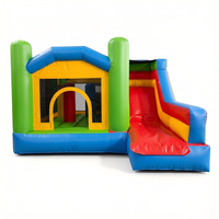 Château Gonflable en PVC avec Toboggan Aquatique, Trampoline Commercial Extérieur pour Enfants et Adultes, Jeux Gonflables, Couleur et Taille Personnalisables, Certifié CE, pour la Maison