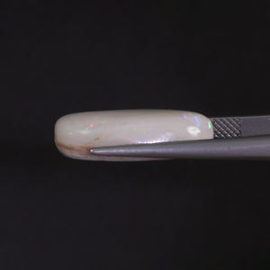 Opale naturelle blanche certifiée IGI, pierre précieuse en vrac, 12,63 carats, taille coussin 22x14mm, taillée à la main, polie, traitée par cirage/huile légère - Product Image 2