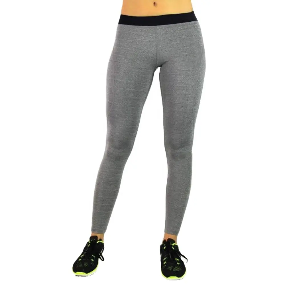 Women Fitness leggings Customize Polyester Gym Workout Tights Melange Fleece Leggings Girls fashion legging