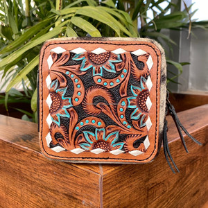 Mini boîte à bijoux en cuir de vachette de voyage vente en gros Portable bague boucle d'oreille collier organisateur de stockage personnalisé usiné à la main petite boîte à bijoux - Product Image 4