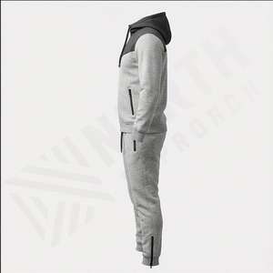 Conjuntos deportivos de entrenamiento de tejido técnico para hombre, conjunto de dos piezas, chándal para correr, chándal personalizado para hombre - Product Image 3