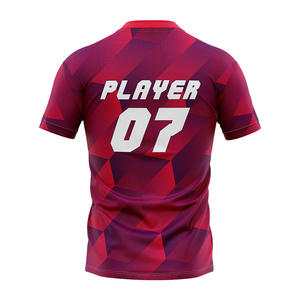 Camisetas de Fútbol Personalizadas al por Mayor para Hombre, 100% Poliéster, Impresión por Transferencia de Calor, Opciones de Logotipo Personalizado, Camisetas de Secado Rápido - Product Image 2