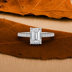 Bague de fiançailles en diamant de laboratoire taille émeraude 2,45 carats pour femme, or massif 14 carats, luxe classique, cadeau d'anniversaire, certifiée IGI - Product Image 6