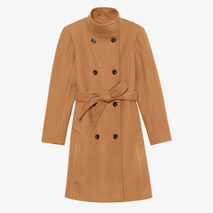 Women's Winter Wool Long <b>Trench</b> <b>Coat</b>-Woven Windproof Reversible Eco-Friendly Breathable Customizable Sizes Colors Wholesale - Product Image 1