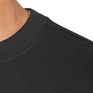 เสื้อสเวตเชิ้ตคอกลมสีดำทรงโอเวอร์ไซส์สำหรับผู้ชาย ผ้าฟลีซหนานุ่ม สวมใส่สบาย สไตล์ลำลองแนวสตรีทแวร์ - Product Image 5