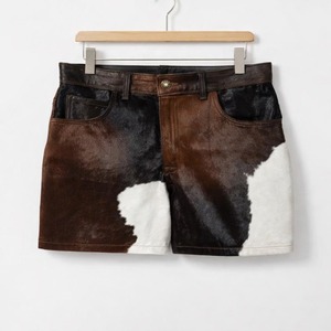 Shorts de Cuero Vacuno para Mujer, Cuero Genuino, Cintura Alta, Moda Casual, Estilo Urbano, Shorts de Diseñador a la Moda, Proveedor - Product Image 2
