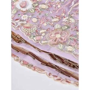 Glamorous Lavender <b>Sequins</b> Net Designer Lehenga Choli with Dupatta for Wedding - Product Image 3
