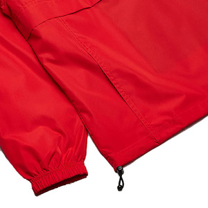 <b>Men's</b> Red Hooded Waterproof <b>Jacket</b> <b>Half</b> <b>Zip</b> Casual Spring Wear Polyester Shell Regular Fit Loose Style - Product Image 6