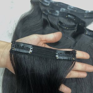 SUPER OFERTA Extensiones de Cabello Natural con Clip, Varios Colores, Cabello Humano Vietnamita, Sin Caída, Sin Enredos - Product Image 2