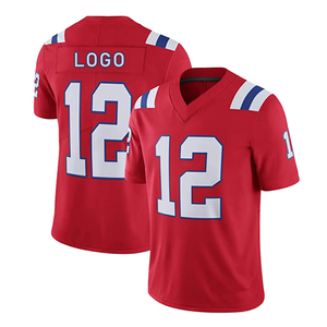 Camiseta de Fútbol Americano Personalizada, Transpirable, Talla Grande, de Alta Calidad, con Nombres y Números Impresos por Transferencia de Calor, Mangas Cortas - Product Image 1