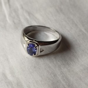 Tanzanite Sterling <b>Silver</b> <b>Ring</b> Handmade 925 Jewelry - Product Image 3