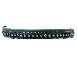 2026 Crystal Confortable Bandeau de Bridon en Cuir Premium avec Logo Personnalisé, Taille Personnalisée, Emballage en Boîte - Product Image 2