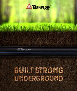 ท่อ TERAFLOW ทนทาน ยืดหยุ่น น้ำหนักเบา เป็นมิตรกับสิ่งแวดล้อม ผลิตจาก HDPE PE100 สำหรับการเกษตร ป้องกันรังสียูวี ขนาด 20-200 มม. รูปทรงกลม พร้อมบริการตัด - Product Image 1