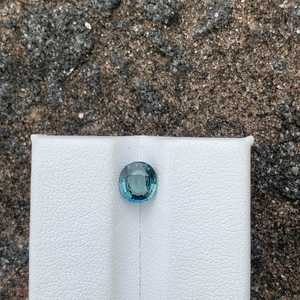 Saphir bleu vert naturel de Madagascar, taille ovale, qualité Eye Clean, pierre précieuse non montée pour bague de fiançailles et bijoux - Product Image 6