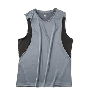 Débardeur pour homme, écologique, respirant, tricoté, séchage rapide, en spandex/coton, pour la gym, la musculation, le fitness, vêtements de sport personnalisés - Product Image 1