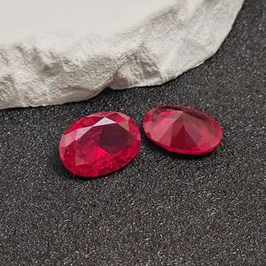 Rubis naturel ovale taillé, pierre précieuse facettée en forme d'œuf, plusieurs tailles, rubis rouge en vrac pour la fabrication de bijoux, vente en gros - Product Image 5
