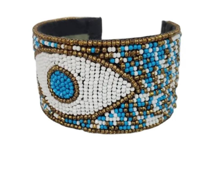 Nuevo Brazalete Bordado de Alta Calidad con Cuentas Multicolores de la India, Hecho a Mano para Mujeres y Niñas, Etsy - Product Image 5