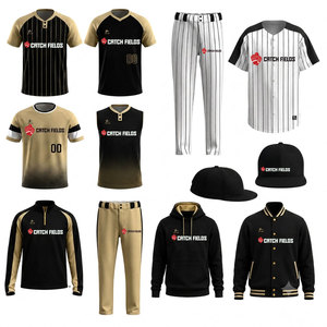 Custom <b>Baseball</b> Team Wear Teams <b>Baseball</b> Packages Digital Printing Water Resistant Anti-Bacterial 100% Polyester Unisex Adult - Product Image 5