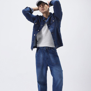 OEM Mens Denim Jean <b>Jacket</b> Casual Outwear Fall <b>Jacket</b> Denim Button up Coat Oversize Denim <b>Jacket</b> for Men acidwash fashion casual - Product Image 1