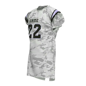 Maillot de football américain RIZNA ENTERPRISES fabriqué au Pakistan, design personnalisé par sublimation, manches courtes, maille respirante, grandes tailles, 100% coton - Product Image 4