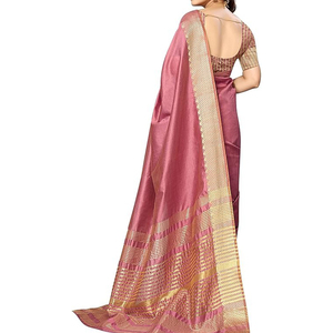 Sari para Mujer, Moda Étnica, Atuendo Drapeado, Estilo Tradicional Indio, Elegante Estampado, Tela Cómoda y Ligera - Product Image 2
