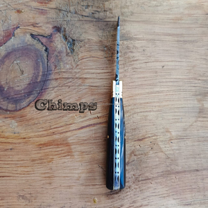 Cuchillo plegable de caza al aire libre de alta calidad con mango de cuerno de toro, cuchillo táctico de supervivencia al aire libre al por mayor OEM - Product Image 3