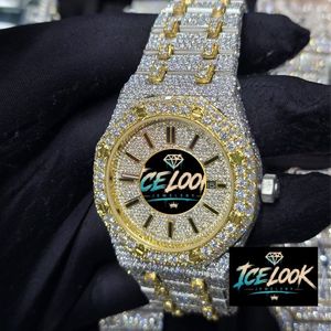 ICE LOOK นาฬิกาข้อมือสแตนเลสสตีลสุดหรูสำหรับผู้ชาย 42 มม. หน้าปัดสี่เหลี่ยมผืนผ้า อะนาล็อก ควอตซ์ เรืองแสง คริสตัลแซฟไฟร์ 20 มม. ตัวล็อคแบบพับได้ - Product Image 2