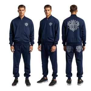 Chándal con Pedrería Royal Crest al Por Mayor, Precio de Mayoreo, para Hombre, Ropa Deportiva de Lujo, Moda Urbana - Product Image 4