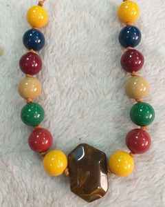 Lightweight Vintage Resin <b>Beaded</b> <b>Necklaces</b> for Comfort Durable Long Wear Unisex Everyday Jewelry - Product Image 6