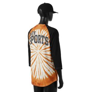 Camiseta de Béisbol para Mujer, Tejido Ligero de Poliéster GSM, Panel de Manga en Contraste, Logotipo Personalizado Sublimado, Camiseta de Béisbol de Algodón para Mujer - Product Image 5