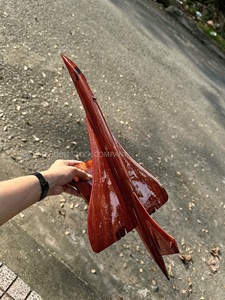 Modèle d'avion CONCORDE à l'échelle 1:125, artisanat en bois massif, pour souvenir et décoration, fabriqué par SAFIMEX. - Product Image 6