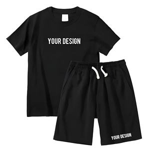 Ensemble de survêtement d'été de qualité supérieure, logo personnalisé, tissu doux et respirant, vêtements de sport légers, fabrication directe - Product Image 2