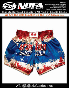 กางเกงขาสั้นมวยไทยสำหรับผู้ชายใส่สบายปรับแต่งได้โลโก้ MMA ออกแบบได้เอง - Product Image 6