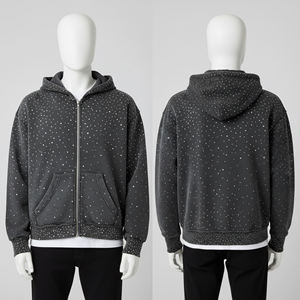 Custom <b>Plain</b> <b>Black</b> Pullover Hoodie <b>Mens</b> Oversized Hooded <b>Sweatshirt</b> Premium Cotton Fleece Casual Streetwear Blank Hoodie OEM ODM - Product Image 3