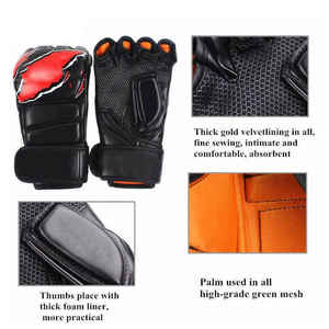 Gants d'entraînement demi-doigts en gros pour MMA, gants de sac de sable MMA, gants de combat demi-doigts de haute qualité pour l'entraînement MMA - Product Image 4