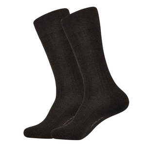 Chaussettes d'affaires unies en coton de haute qualité pour hommes et femmes, collection 2026, vente en gros, toutes saisons - Product Image 2