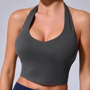 Débardeur de sport sans dos respirant et à séchage rapide, grande taille, coupe classique, pour le yoga et la gym, pour femme - Vente en gros, personnalisable, nouveau modèle - Product Image 2
